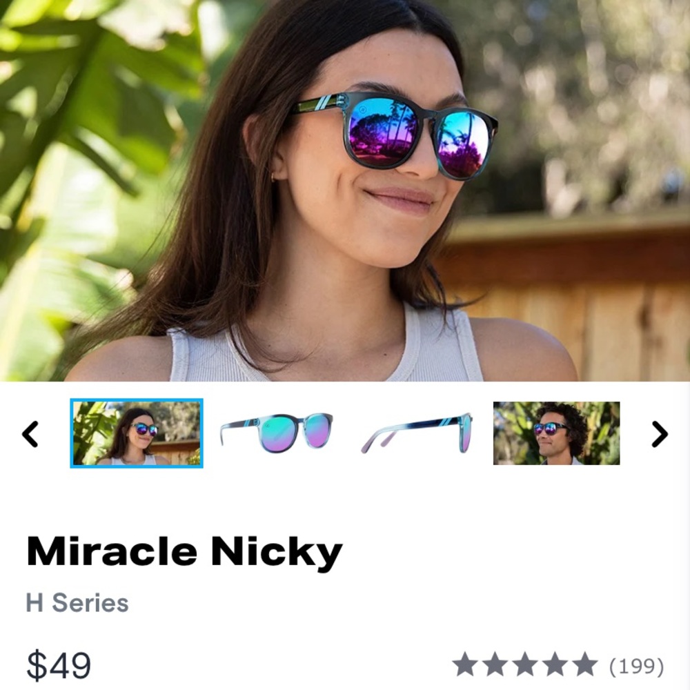 Blenders miracle nickey sunglasses (NEW) with protective sleeve and box.